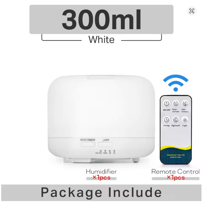Humidificador 300ml + Aroma Gratis
