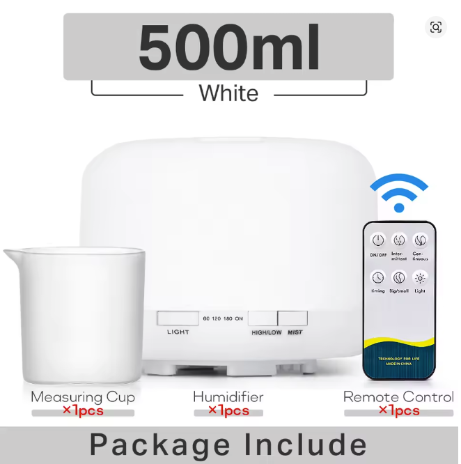 Humidificador 500ml + Aroma Gratis