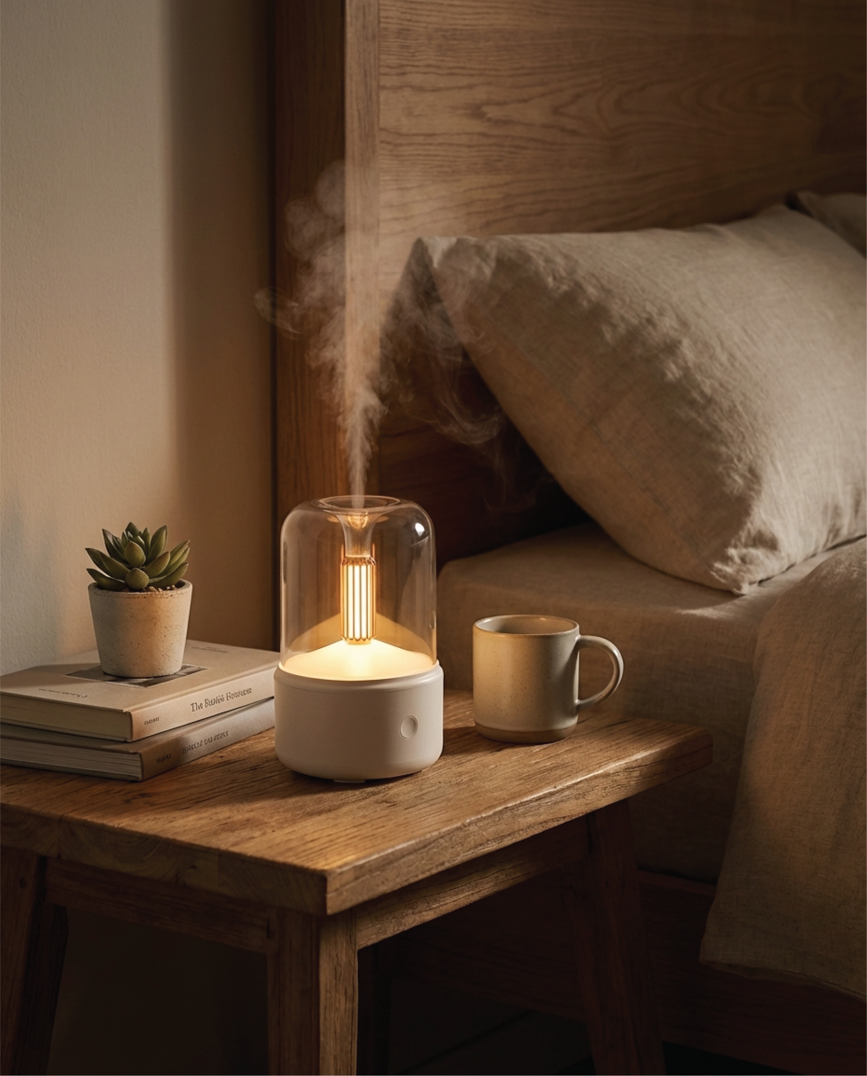 Humidificador Candle Light + Aroma Gratis