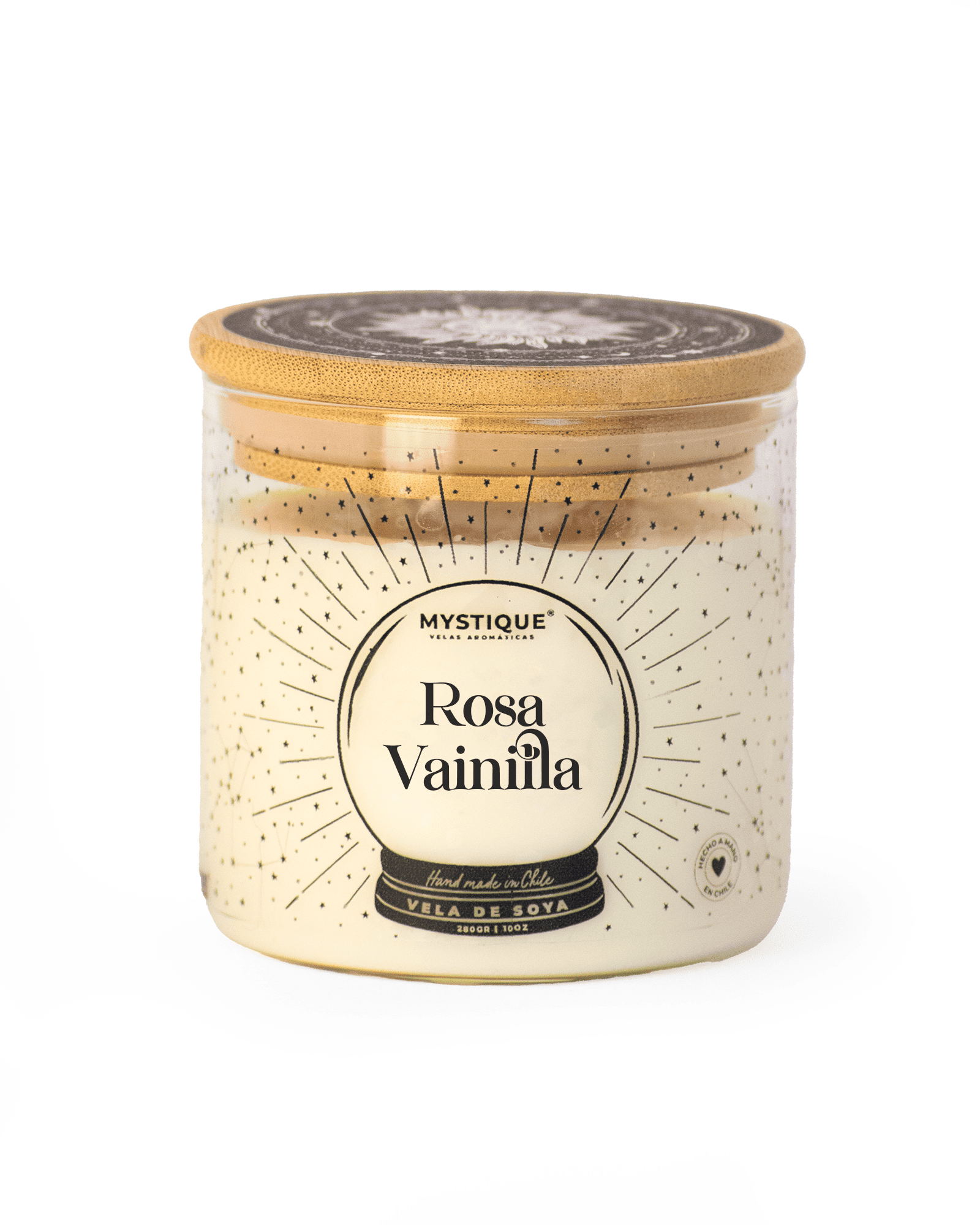 Rosa Vainilla | 280gr Vela Aromática